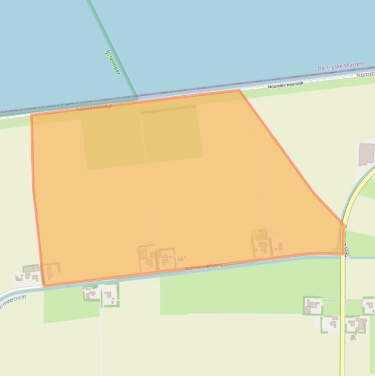 Kaart van postcodegebied 8313PX.