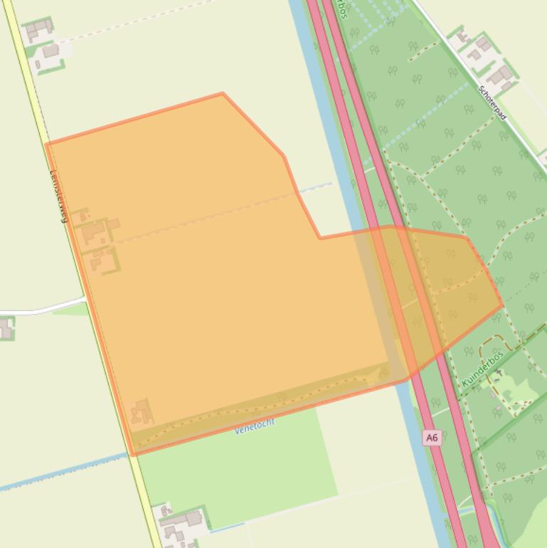 Kaart van postcodegebied 8313RB.