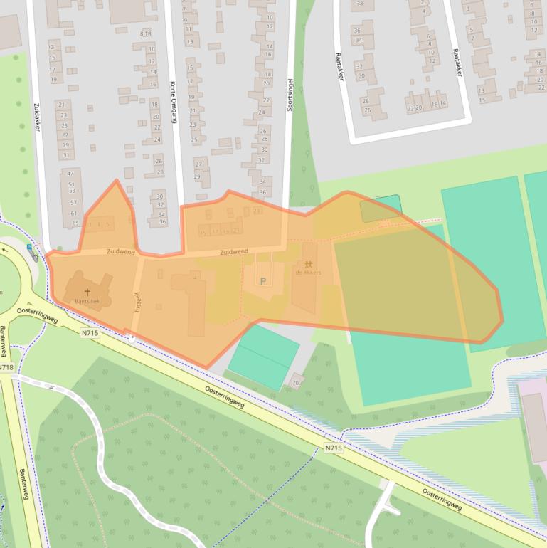 Kaart van postcodegebied 8314AA.