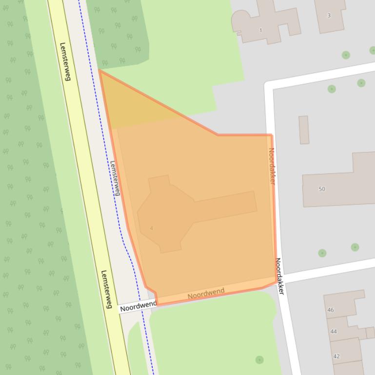 Kaart van postcodegebied 8314AJ.