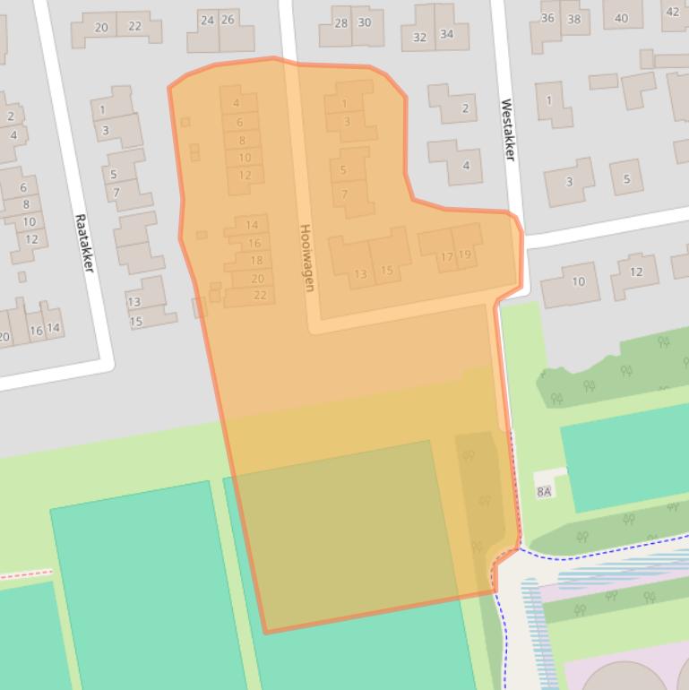 Kaart van postcodegebied 8314BH.
