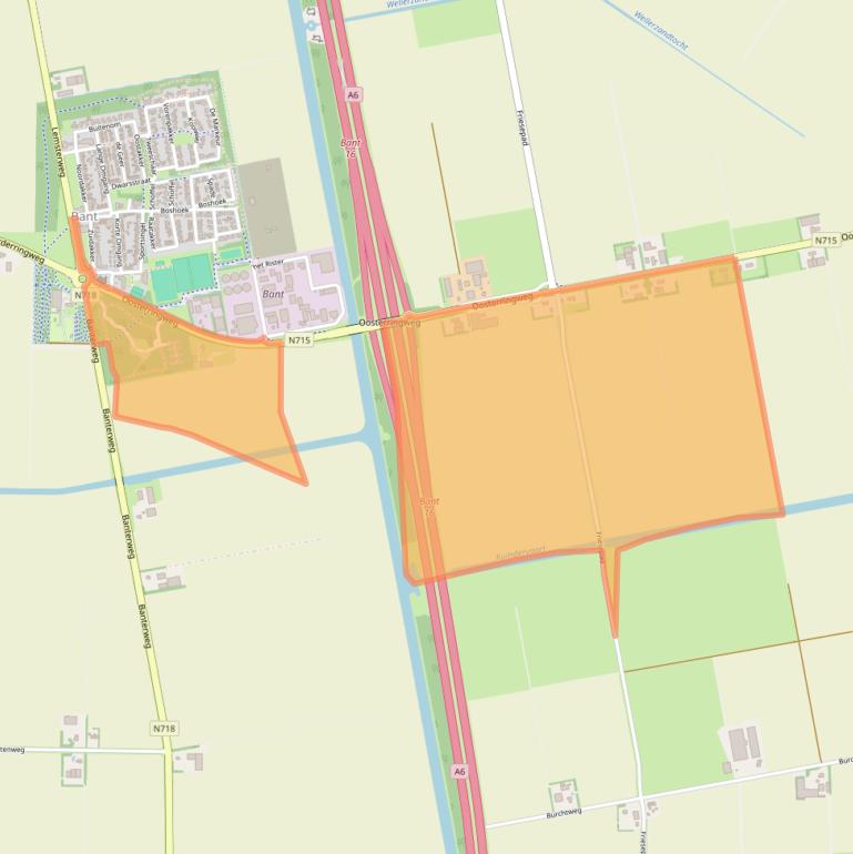 Kaart van postcodegebied 8314PT.