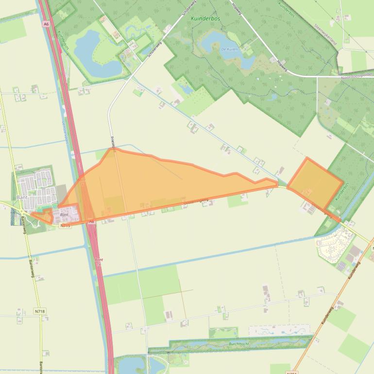 Kaart van postcodegebied 8314PV.