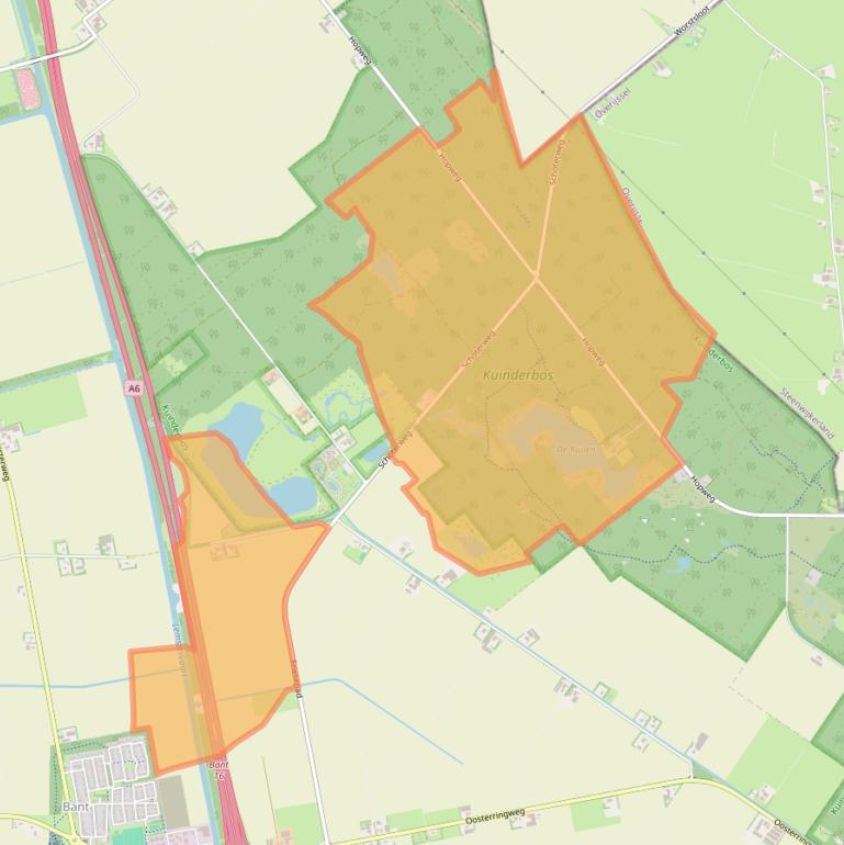 Kaart van postcodegebied 8314PX.