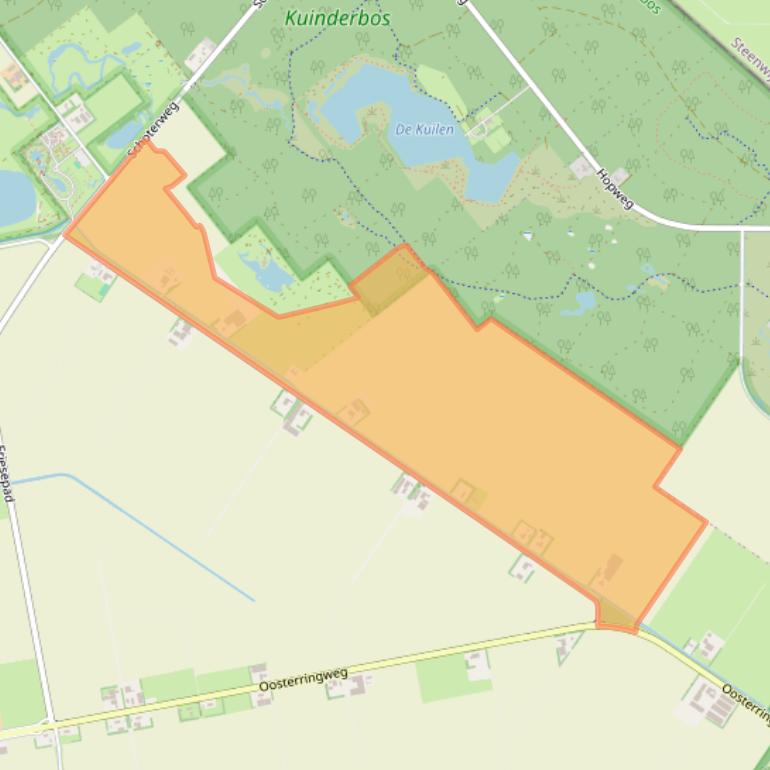 Kaart van postcodegebied 8314PZ.