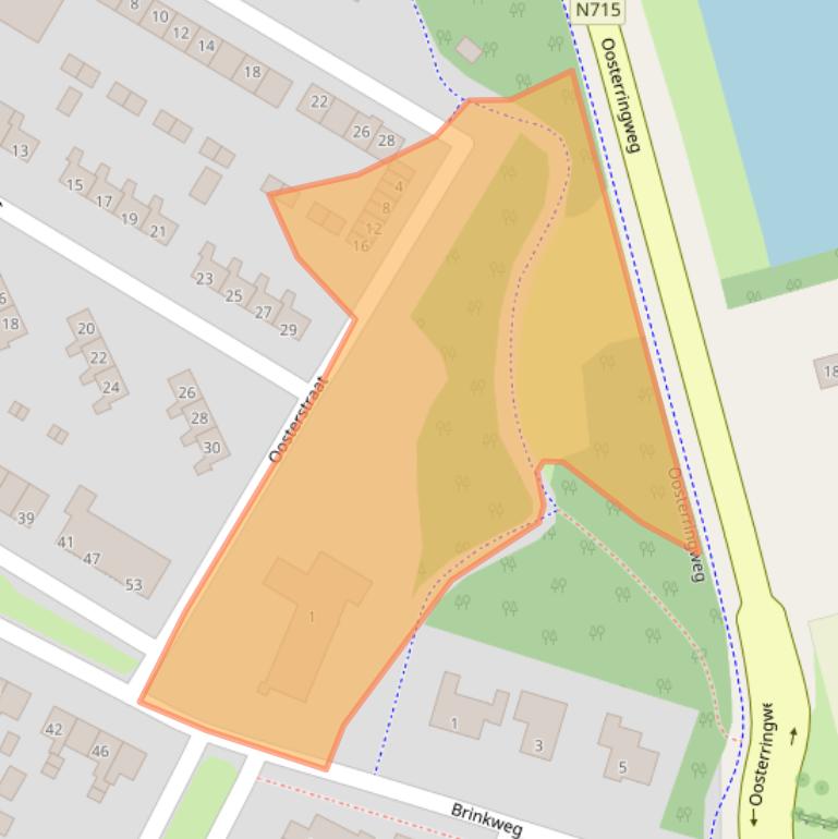 Kaart van postcodegebied 8315AC.