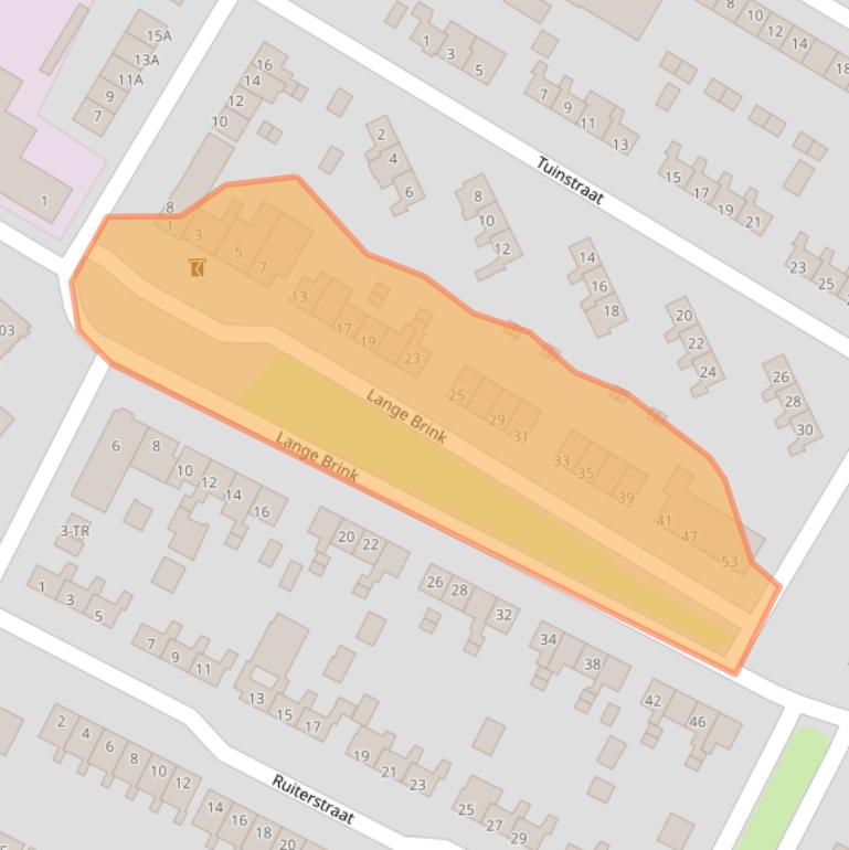 Kaart van postcodegebied 8315AH.