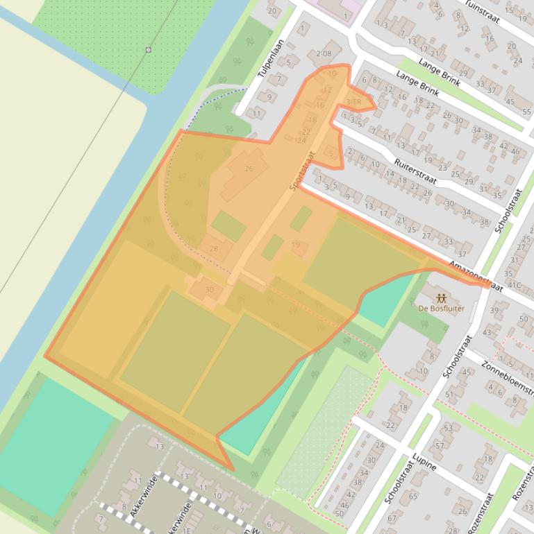 Kaart van postcodegebied 8315AM.