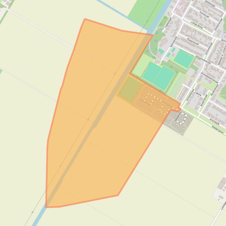 Kaart van postcodegebied 8315BJ.