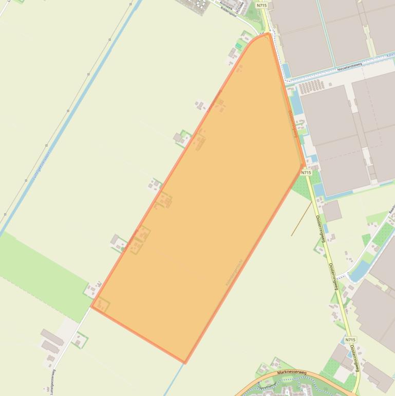 Kaart van postcodegebied 8315PB.