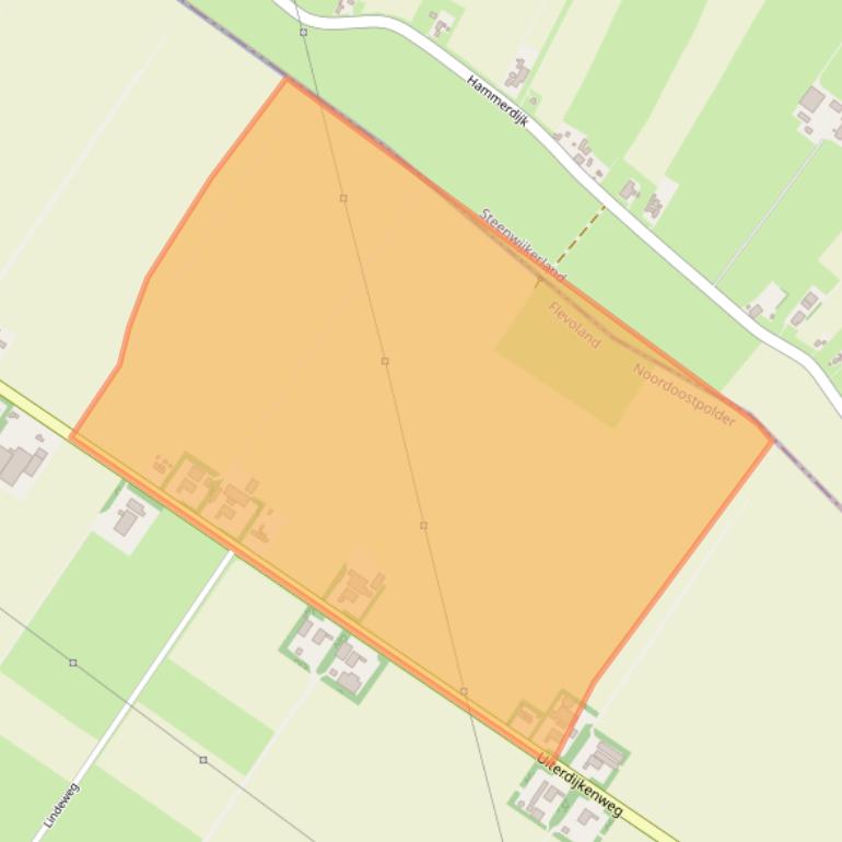 Kaart van postcodegebied 8315PL.