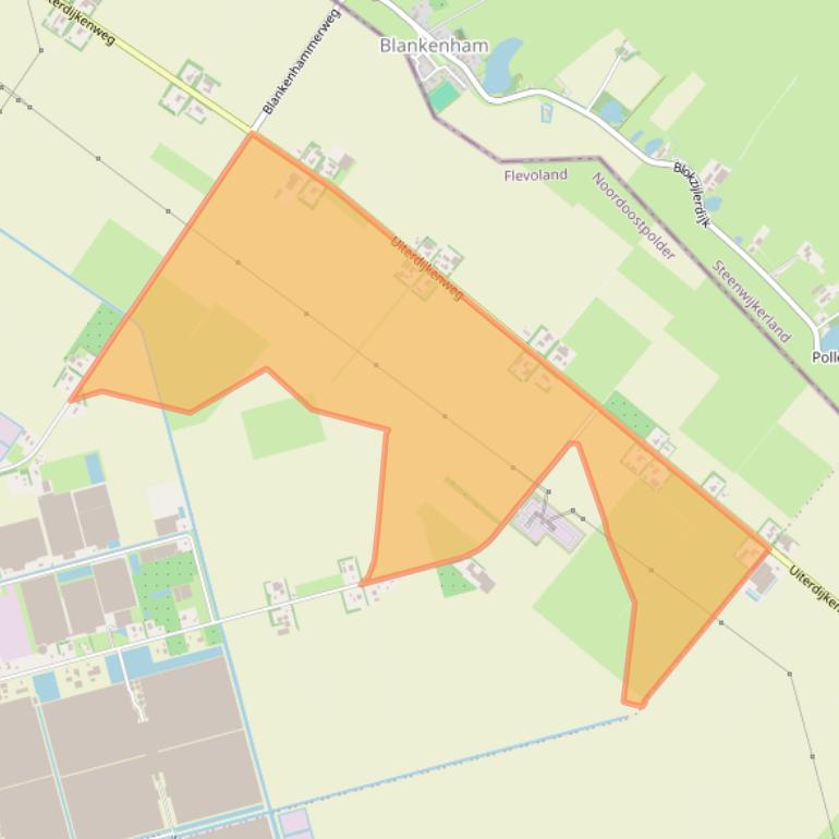 Kaart van postcodegebied 8315PR.