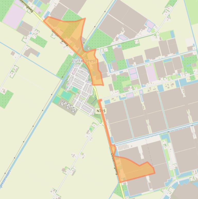 Kaart van postcodegebied 8315PT.