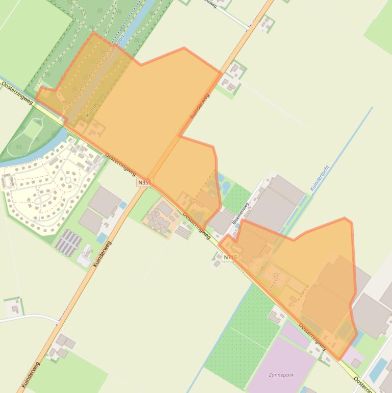 Kaart van postcodegebied 8315PV.