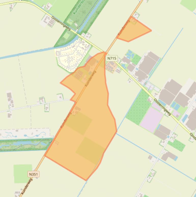 Kaart van postcodegebied 8315PW.