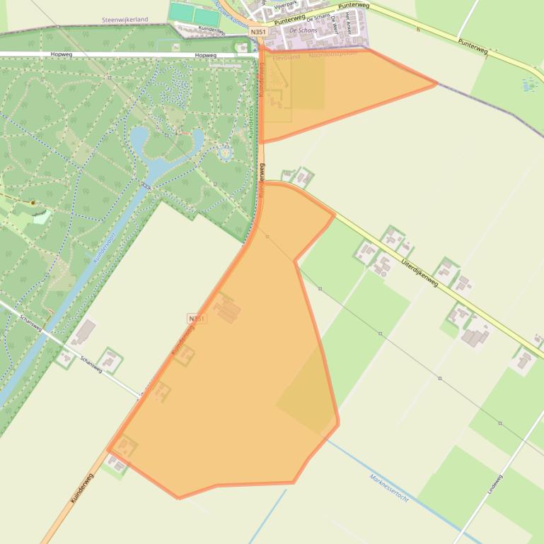 Kaart van postcodegebied 8315PX.