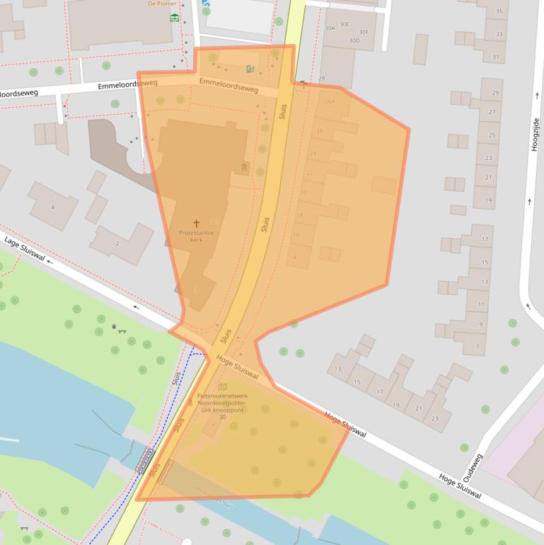 Kaart van postcodegebied 8316AM.