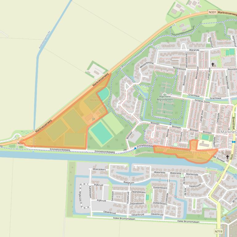 Kaart van postcodegebied 8316AV.
