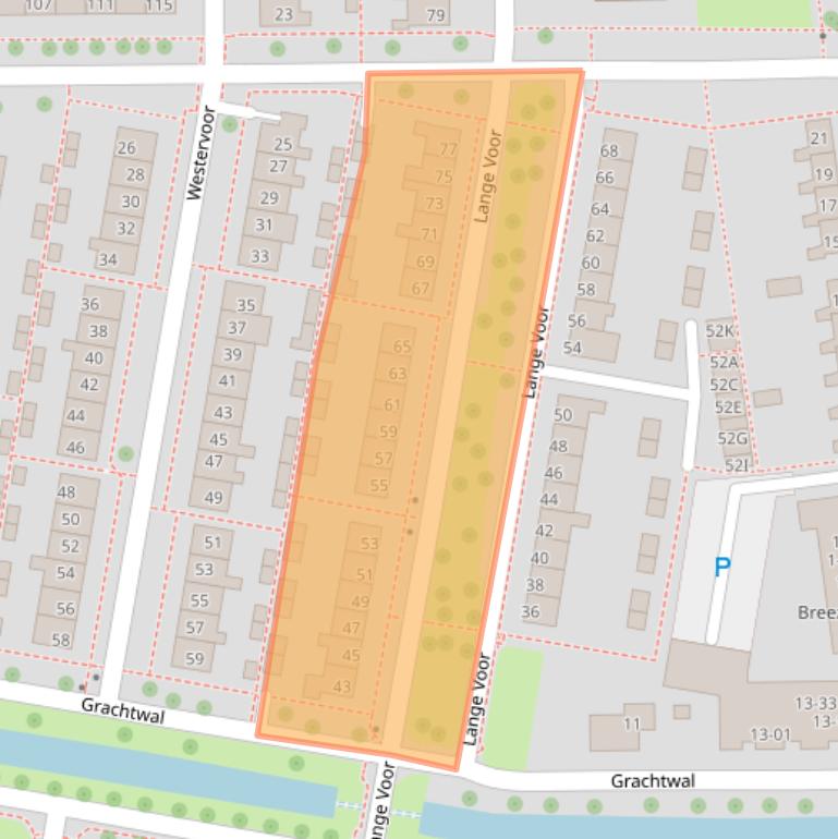 Kaart van postcodegebied 8316BC.