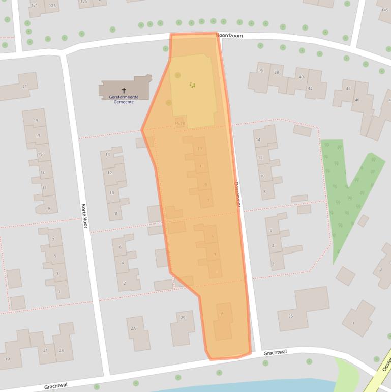 Kaart van postcodegebied 8316BM.