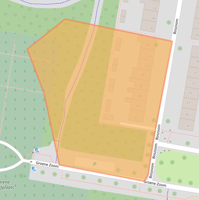 Kaart van postcodegebied 8316BZ.