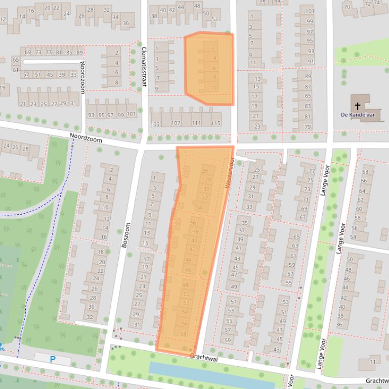 Kaart van postcodegebied 8316CC.
