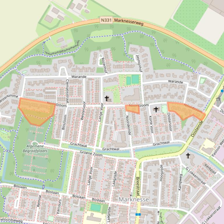 Kaart van postcodegebied 8316CJ.