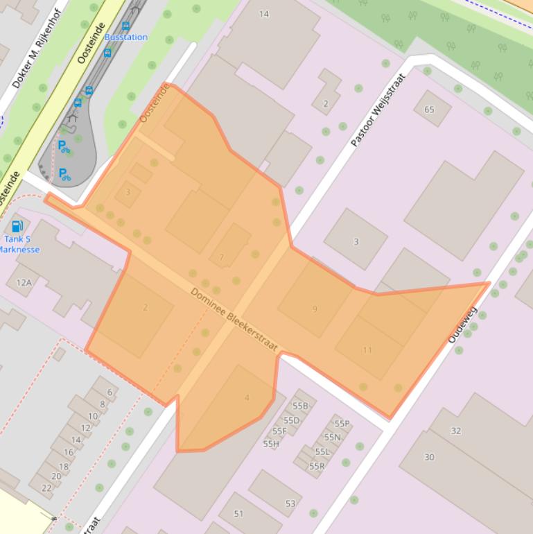 Kaart van postcodegebied 8316CV.