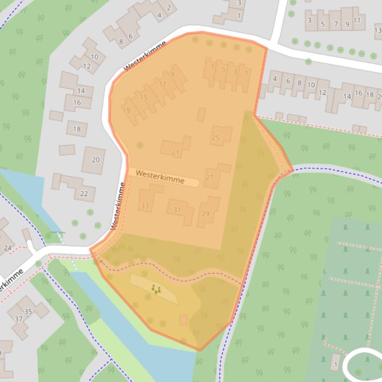 Kaart van postcodegebied 8316EC.