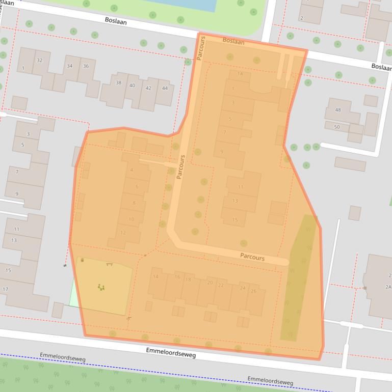 Kaart van postcodegebied 8316EG.