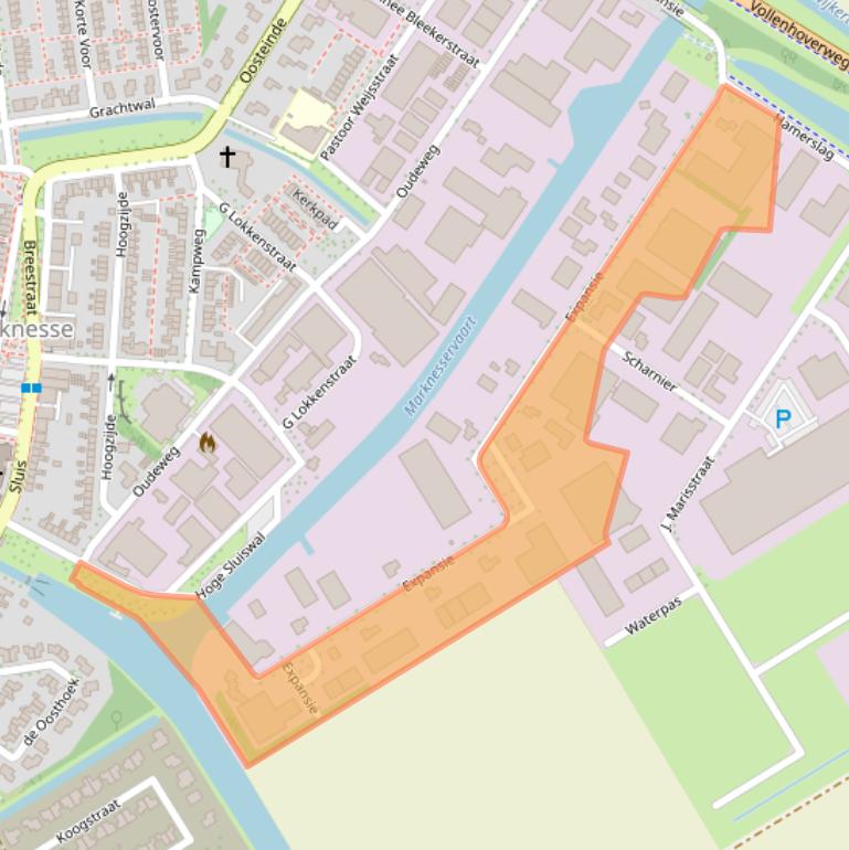 Kaart van postcodegebied 8316GB.