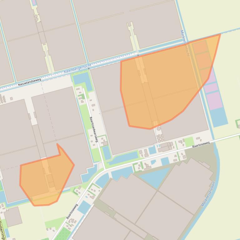 Kaart van postcodegebied 8316KZ.