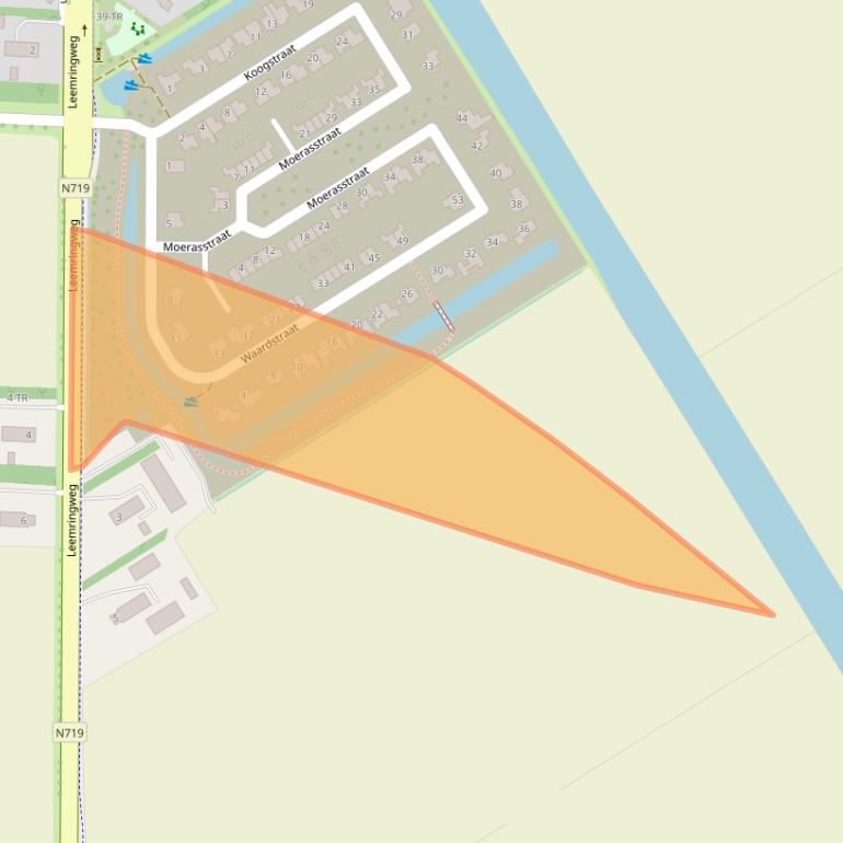 Kaart van postcodegebied 8316LC.