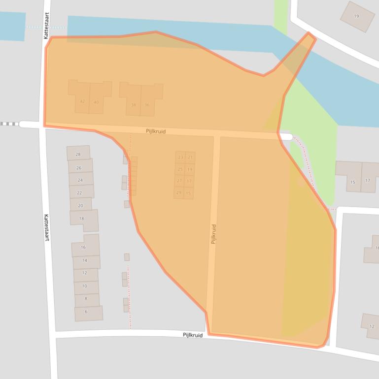 Kaart van postcodegebied 8316ND.