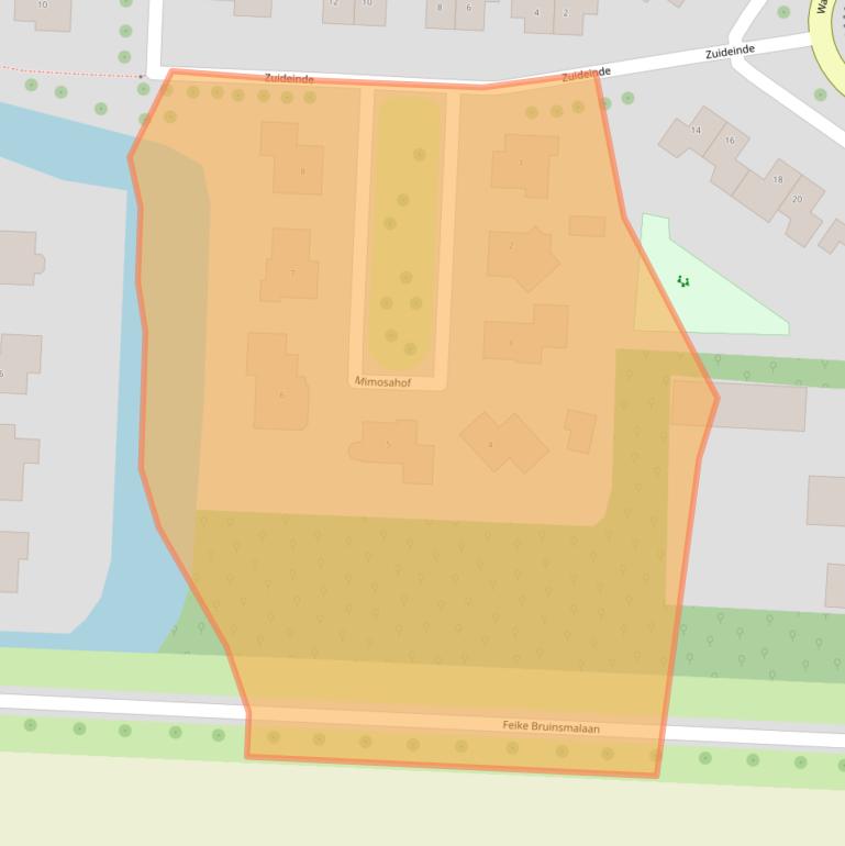 Kaart van postcodegebied 8316NH.