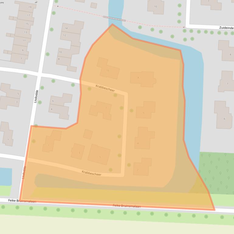 Kaart van postcodegebied 8316NR.