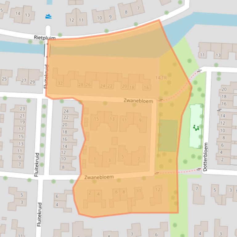 Kaart van postcodegebied 8316NV.