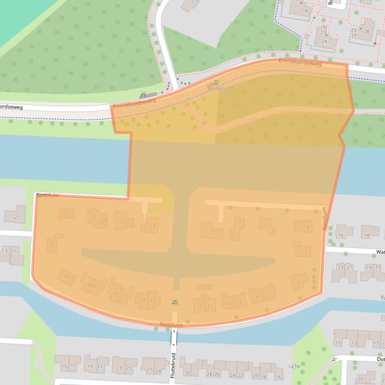 Kaart van postcodegebied 8316NX.