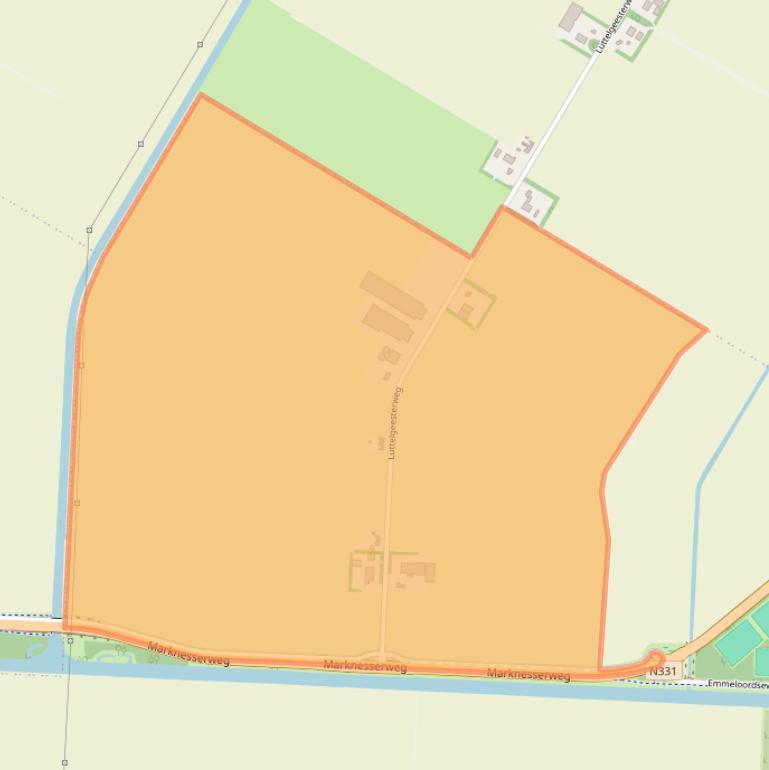 Kaart van postcodegebied 8316PA.