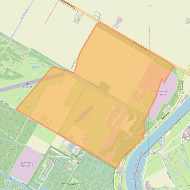 Kaart van postcodegebied 8316PR.