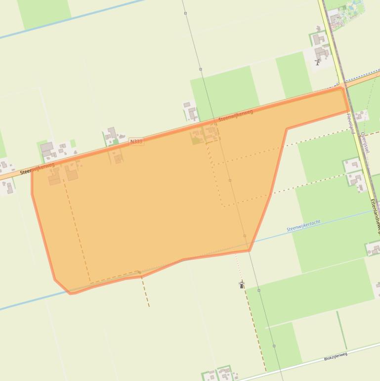 Kaart van postcodegebied 8316RK.