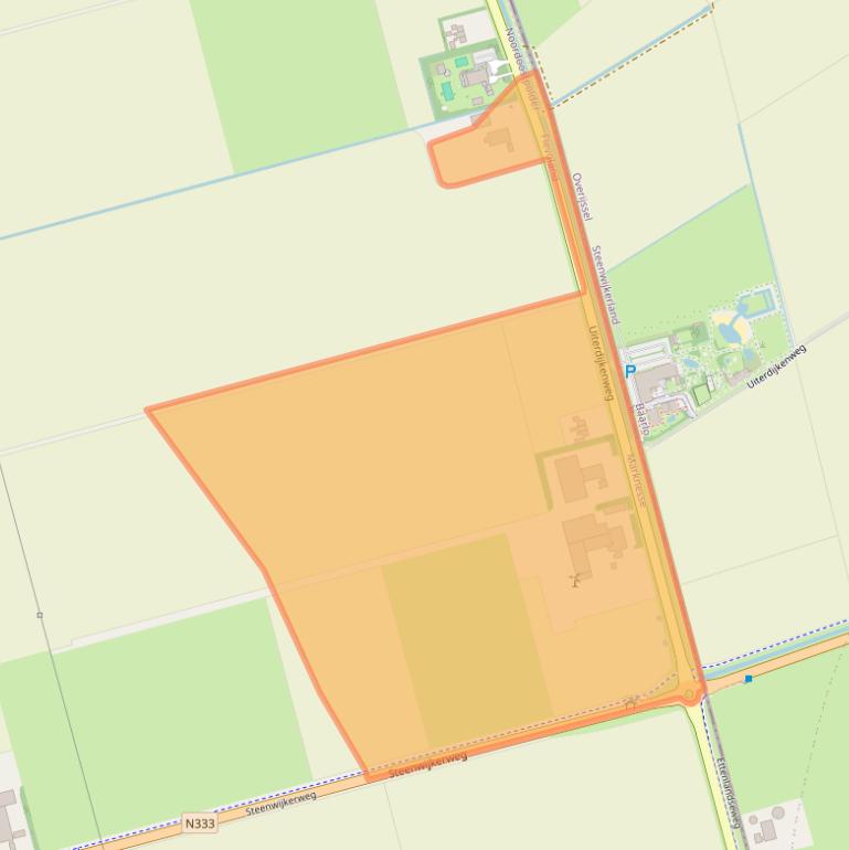 Kaart van postcodegebied 8316RT.