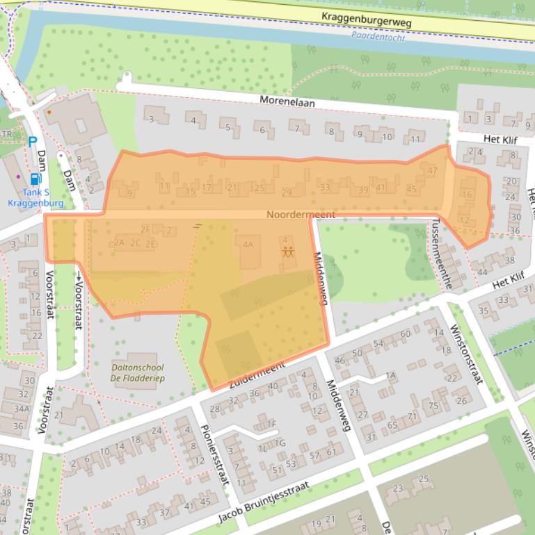 Kaart van postcodegebied 8317AA.