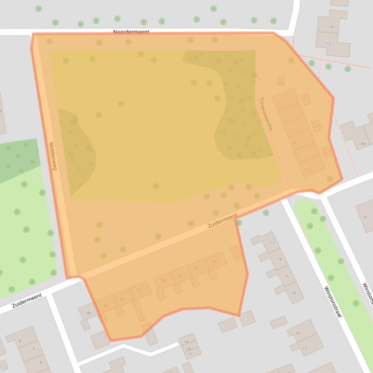 Kaart van postcodegebied 8317AE.