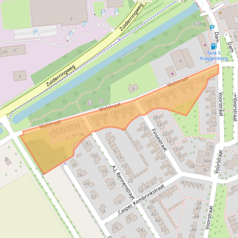 Kaart van postcodegebied 8317AN.