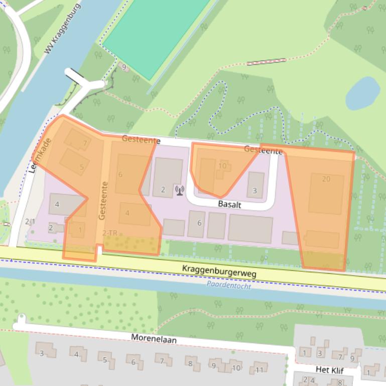 Kaart van postcodegebied 8317AZ.