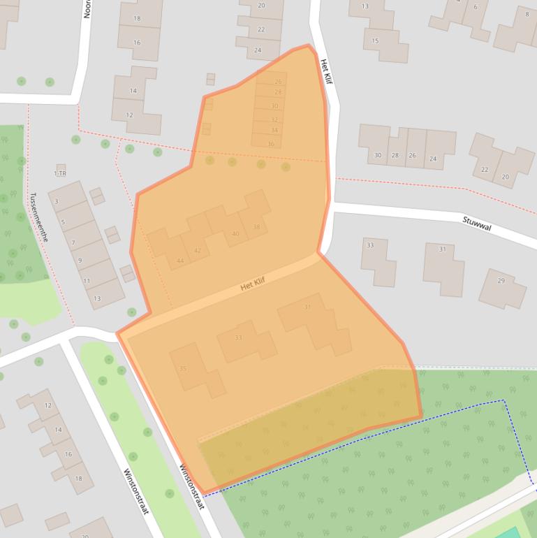 Kaart van postcodegebied 8317BB.