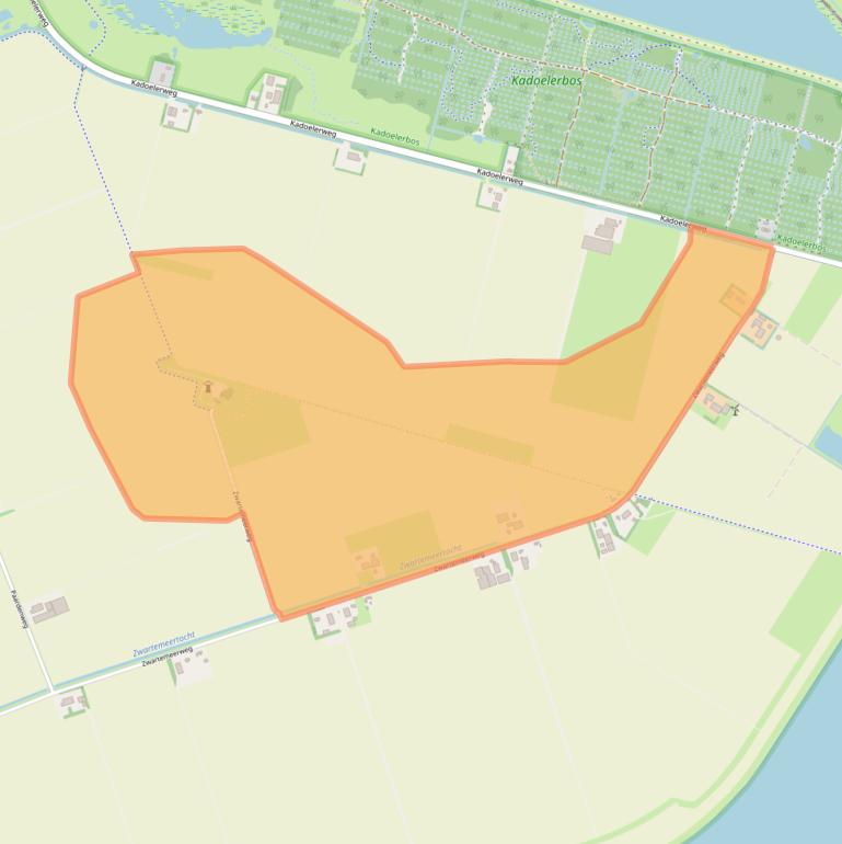 Kaart van postcodegebied 8317PA.