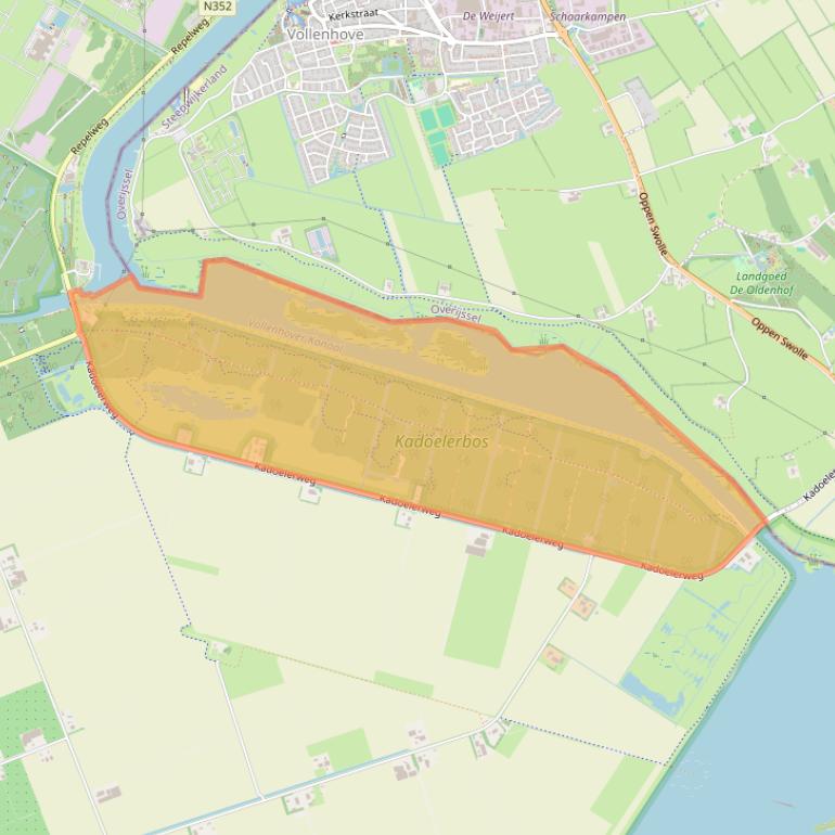 Kaart van postcodegebied 8317PH.