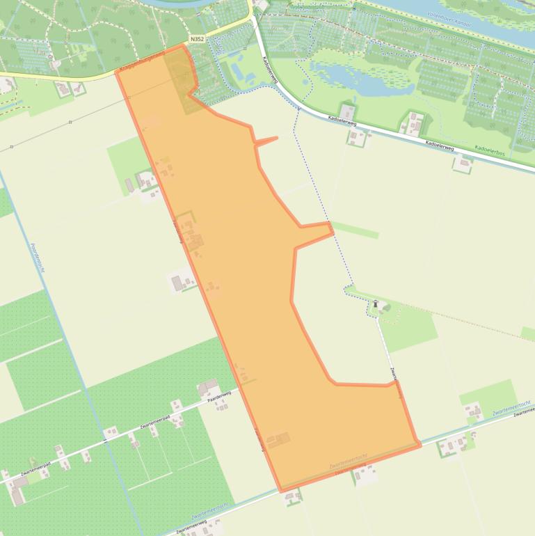 Kaart van postcodegebied 8317PK.